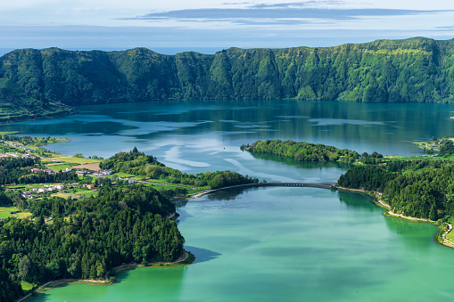 Lago Sete Cidades en las Azores photo