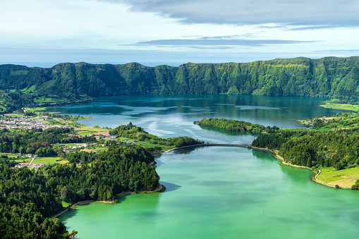 Sete Cidades lake in The Azores
