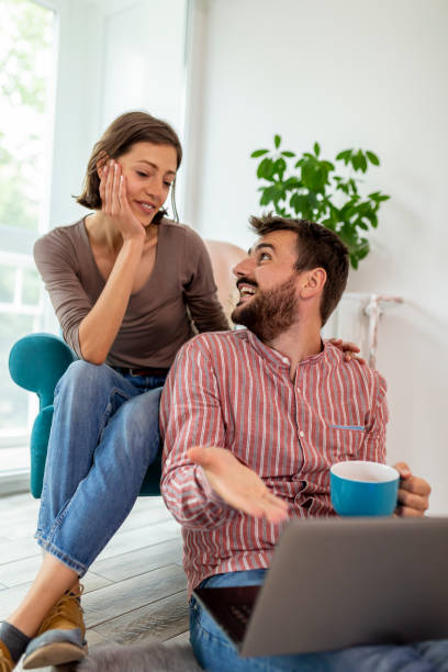 istock Couple searching for home redecoration 1160786432