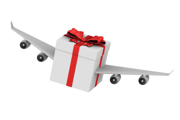 istock gift box with wings on white background. Isolated 3D illustration 1160787249