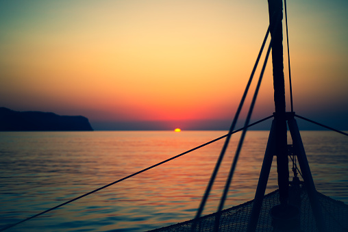 Background Image of Sailing into the Sunrise