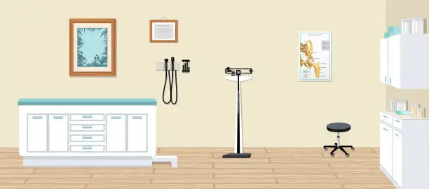 Vector illustration of Modern Doctor's Office