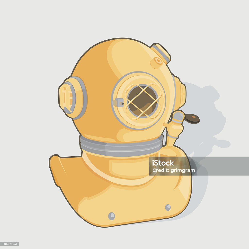 Deep Sea Divers Kask - Grafika wektorowa royalty-free (Nurkować - Czynność)