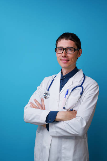 istock Portrait of doctor with stethoscope 1160791356