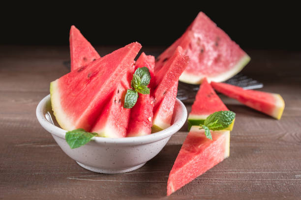 istock Tasty sliced watermelon 1160795614