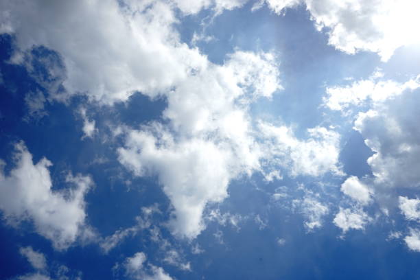 istock Beautiful blue sky with cloud in spring summer 1160796628
