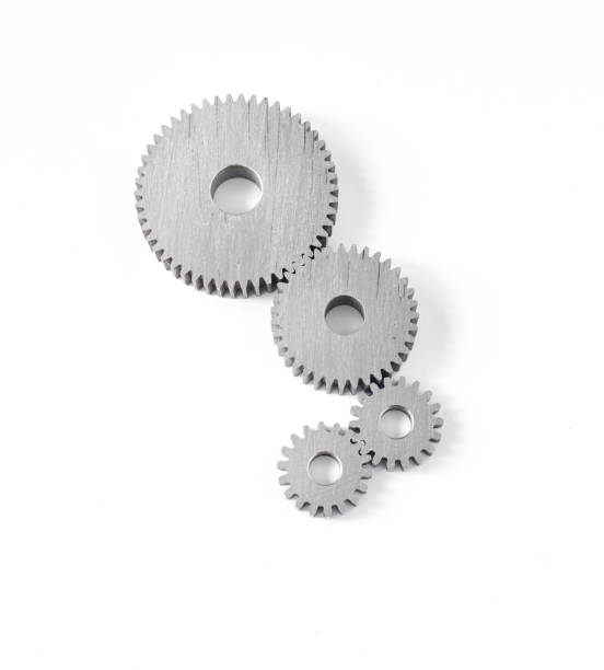 Gearwheels Gears on white background metaphoral stock pictures, royalty-free photos & images