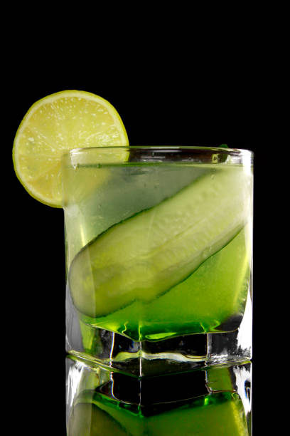 istock Cocktail with gin and fresh cucumber 1160804039