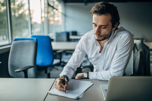 istock Businessman working on laptop 1160804956
