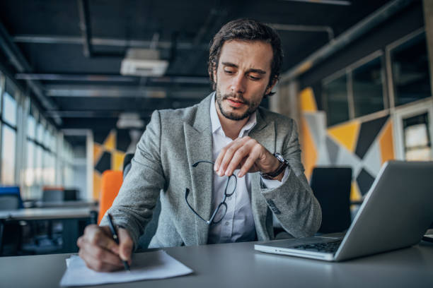istock Businessman working on laptop 1160805520