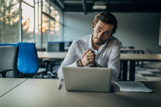 istock Businessman working on laptop 1160805697