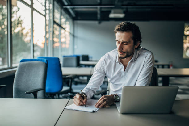 istock Businessman working on laptop 1160805815