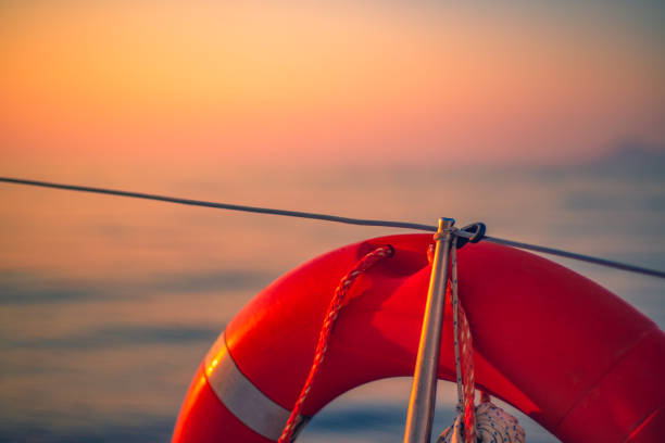 istock Sunrise at Sea Boating Background 1160810716