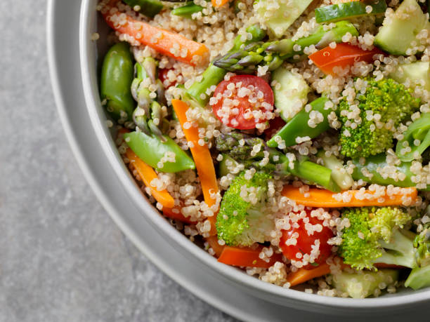 Quinoa Salad with a Herb Oil and Vinegar Dressing