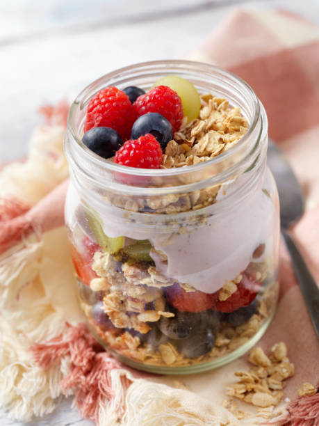 istock Yogurt Parfait with Granola and Fresh Fruit 1160811839