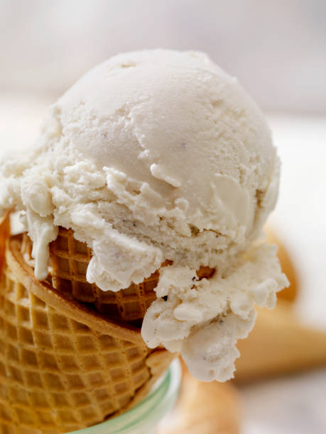 istock Dairy Free, Coconut Milk Vanilla Ice Cream In a Sugar Cone 1160811910