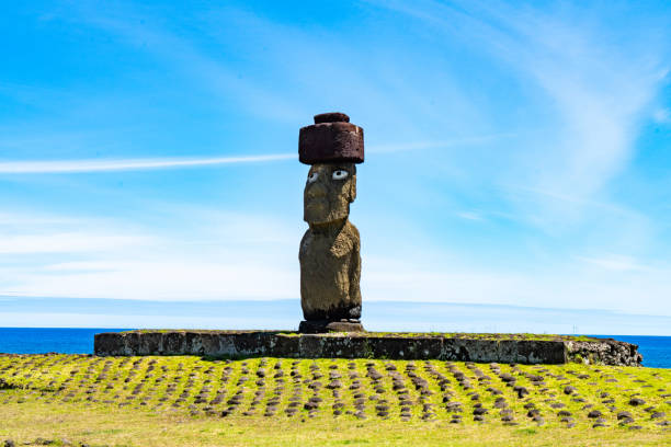 istock Moai at Ahu Ko Te Riku - Easter Island, Chile 1160820084
