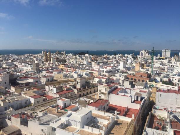 View over Cadiz, Spain stock photo