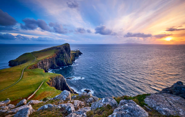 istock Neist point lighthouse, Isle of Skye, Scotland, UK 1160825291