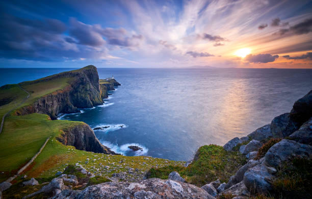 istock Neist point lighthouse, Isle of Skye, Scotland, UK 1160825323