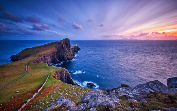 istock Neist point lighthouse, Isle of Skye, Scotland, UK 1160825371