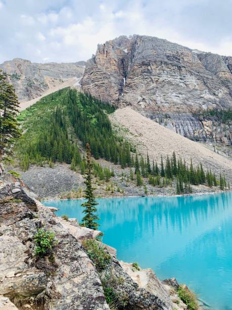 istock Turquoise Lake with Mountainous Background 1160826827