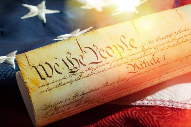 patriotismus. - us constitution constitution usa government stock-fotos und bilder