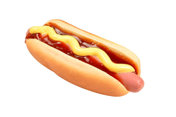 istock Hot dog isolated on white background. Copy space. 1160835750