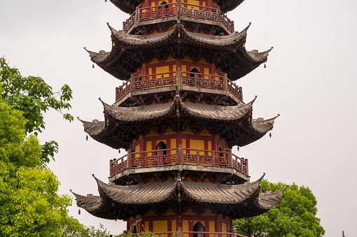 Longhua temple pagoda in Shanghai, China