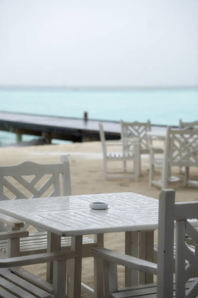A seaside restaurant with beautiful  viewA seaside restaurant with beautiful  viewcaribbean sunrise from a seaside restaurant