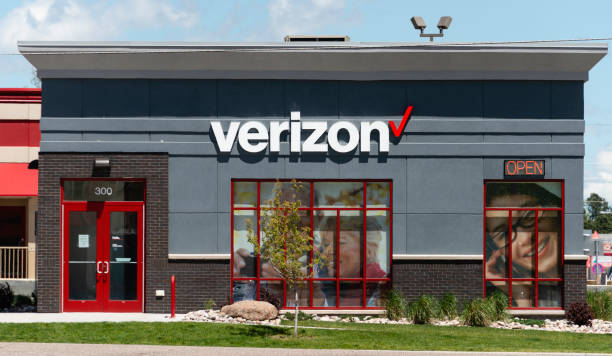 Verizon Wireless Store, Cheyenne, Wyoming stock photo