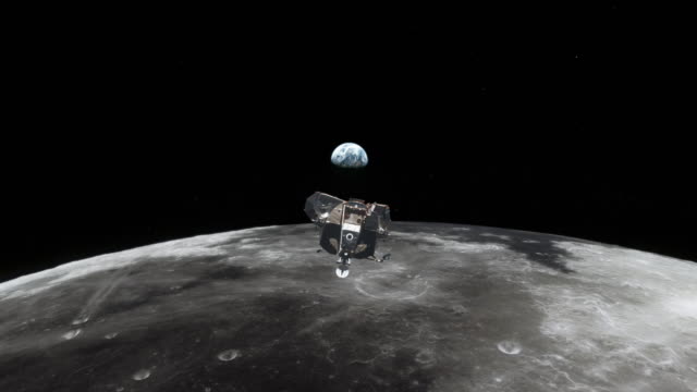 Lunar Surface with Apollo 11 Lander