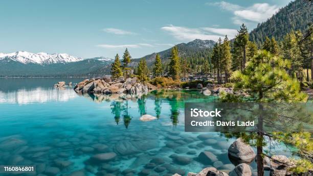 Lake Tahoe Cove Stock Photo - Download Image Now - Lake Tahoe, Landscape - Scenery, Scenics - Nature