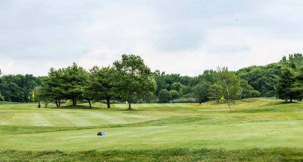 istock Landscape of par 3 golf course 1160847901