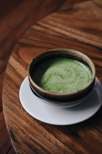 istock Matcha tea with vegan coconut milk 1160852002