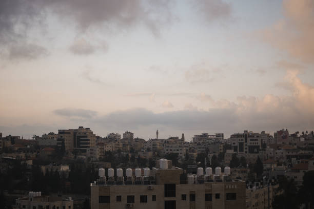 istock The sun setting over the skyline of Ramallah 1160865565