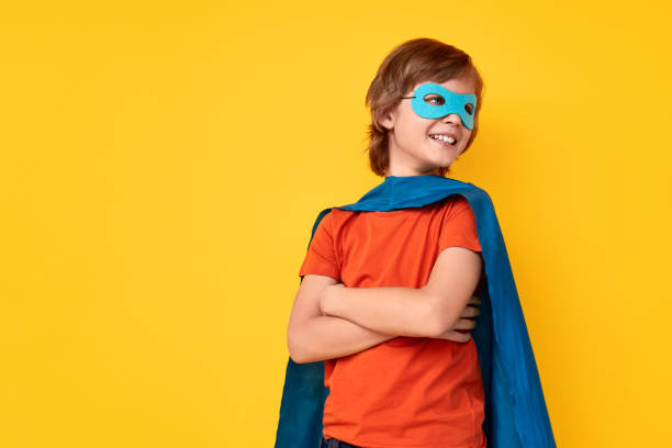 istock Confident little superhero looking away 1160866466