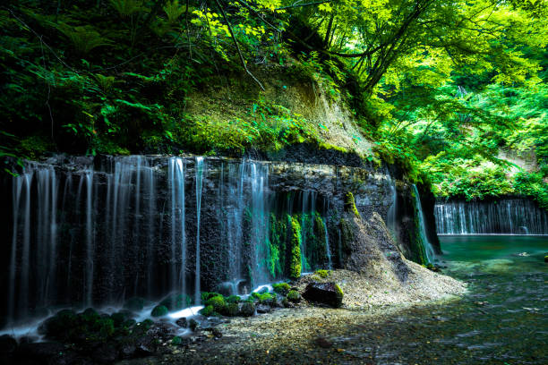 Falling Water - Flowing Water, Flowing Water, Japan, Karuizawa, Koshin'etsu Region
