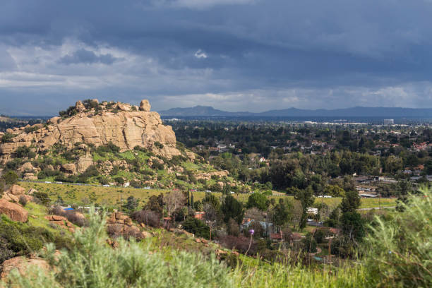 stoney point spring storm los angeles california - northridge imagens e fotografias de stock