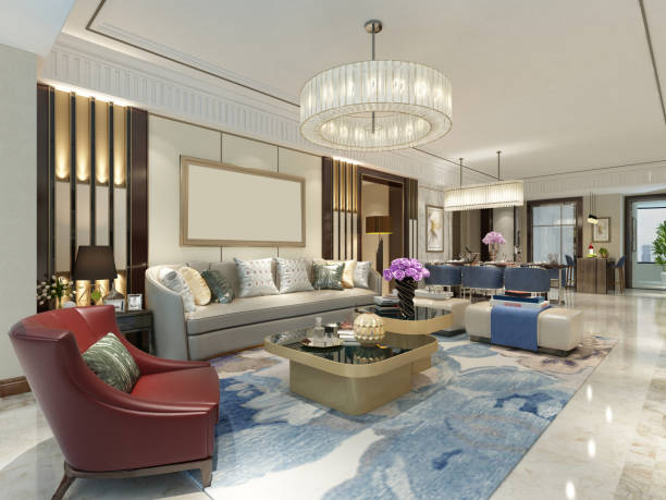 istock 3d render of living and dining room 1160876581
