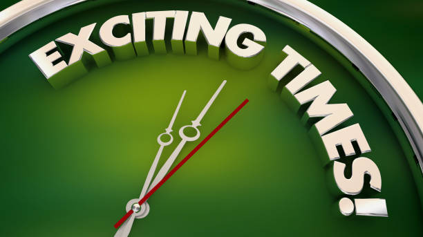 istock Exciting Times Fun Excitement Clock 3d Illustration 1160877842
