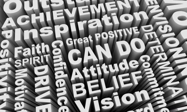 istock Can Do Attitude Positive Spirit Words Collage 3d Illustration 1160881835
