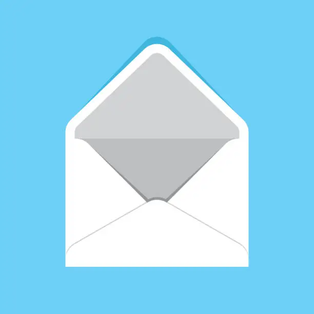 Vector illustration of Envelope Open