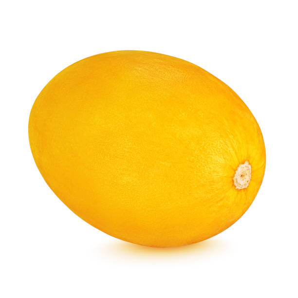 istock Canary melon isolated on white background 1160888186