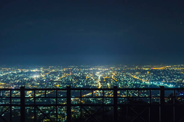 istock Chiang Mai city night view point. 1160888469
