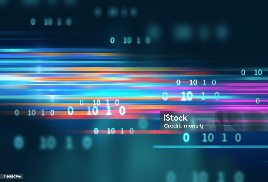 Digital Code Number Abstract Technology Background Stock Photo ...
