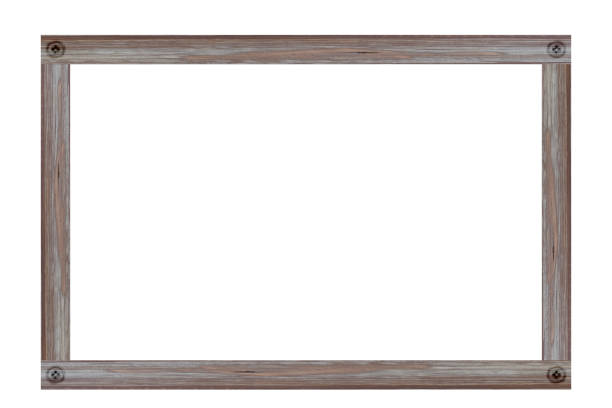 istock Wooden picture frame isolated on white background. 1160894187
