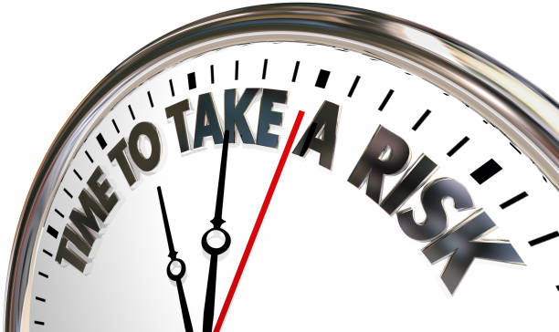 istock Time to Take a Risk Clock New Opportunity Words Be Brave Courageous 1160895072