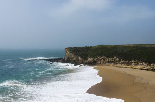 istock Waves crashing up on the Wilder Ranch State Park 1160895396