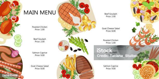 Main Course Background Photo Beautiful Main Course Set Stock Illustration - Download Image Now ...